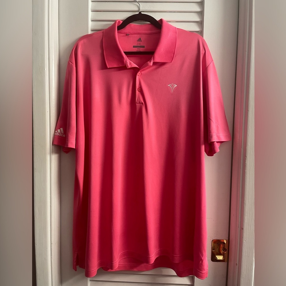Adidas 2XL golf shirt pink- great condition